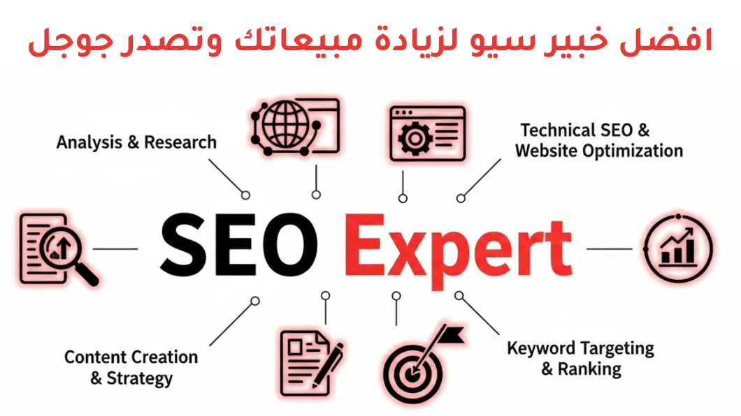 افضل خبير سيو لزيادة مبيعاتك وتصدر جوجل