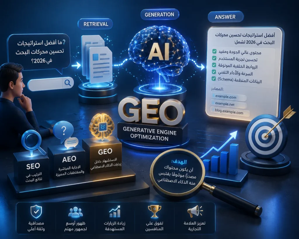 GEO الدليل الشامل لظهور موقعك في ChatGPT
